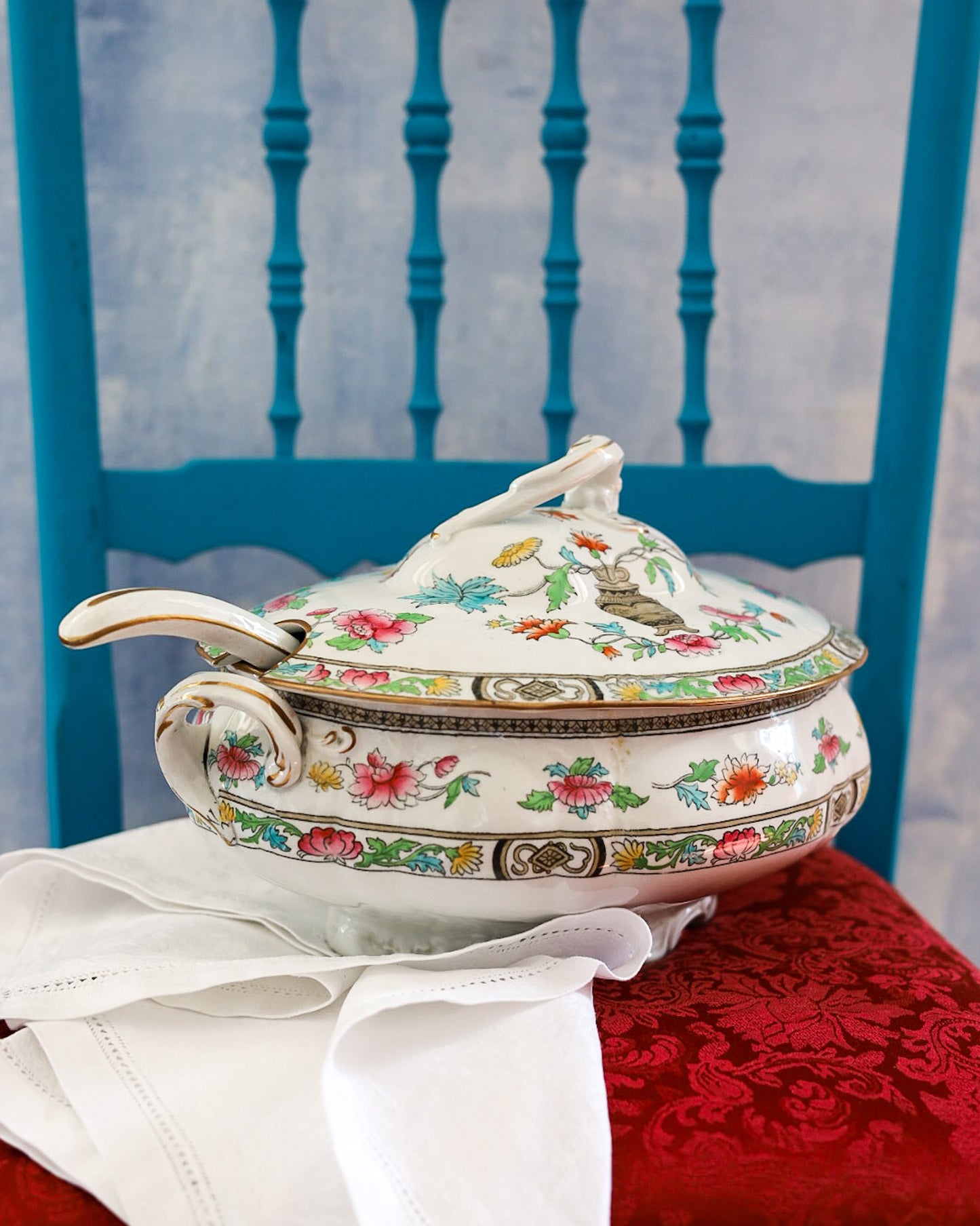 Servizio di piatti da 6 coperti Royal Doulton decoro cineseria primi 900
