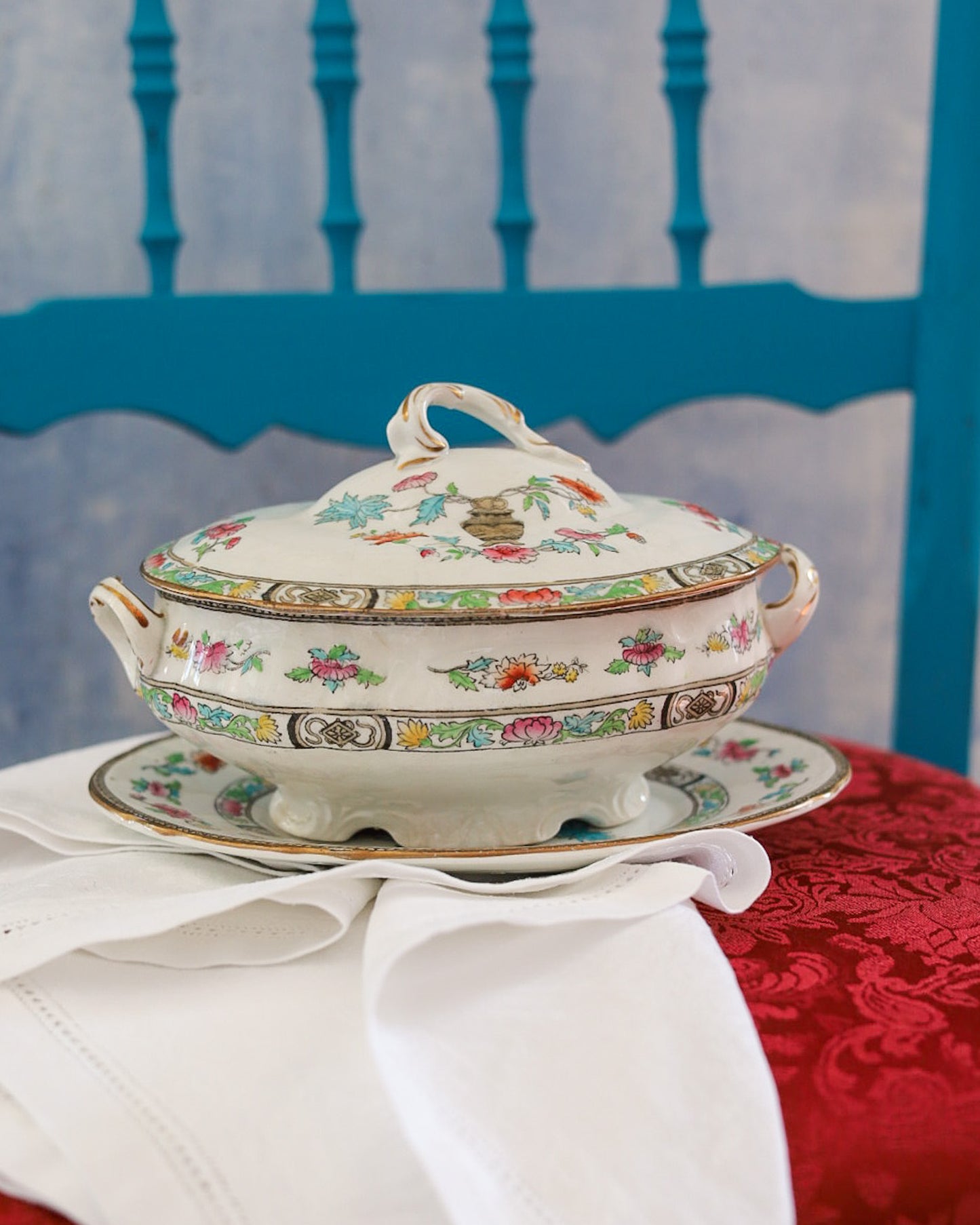 Servizio di piatti da 6 coperti Royal Doulton decoro cineseria primi 900