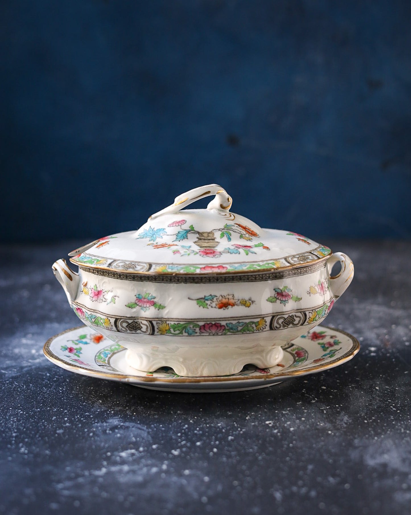 Servizio di piatti da 6 coperti Royal Doulton decoro cineseria primi 900