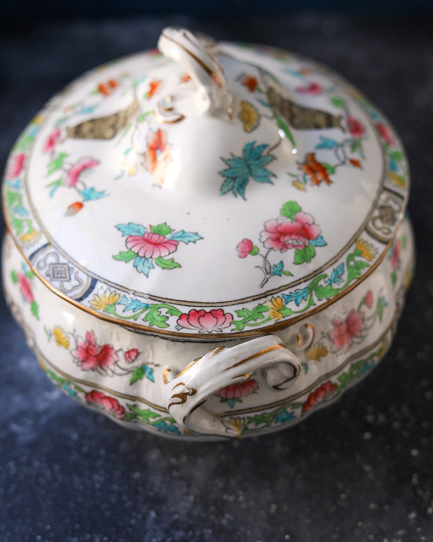 Servizio di piatti da 6 coperti Royal Doulton decoro cineseria primi 900