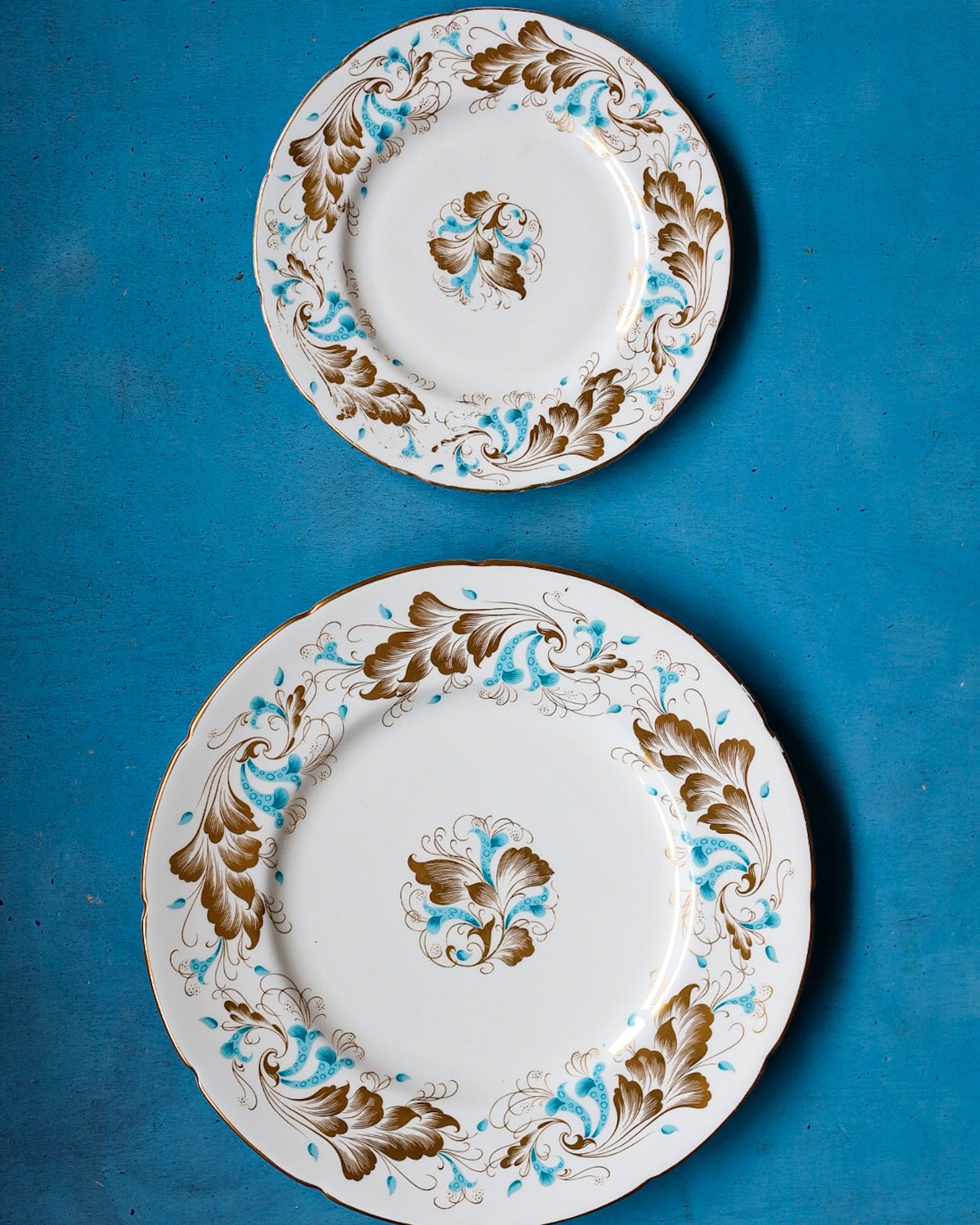 Servizio di piatti con tazze Coalport decoro Strange Orchid