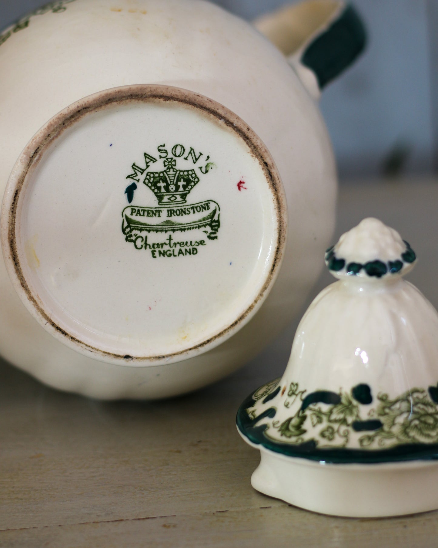 Potiche/Ginger Jar Mason's chartreuse verde