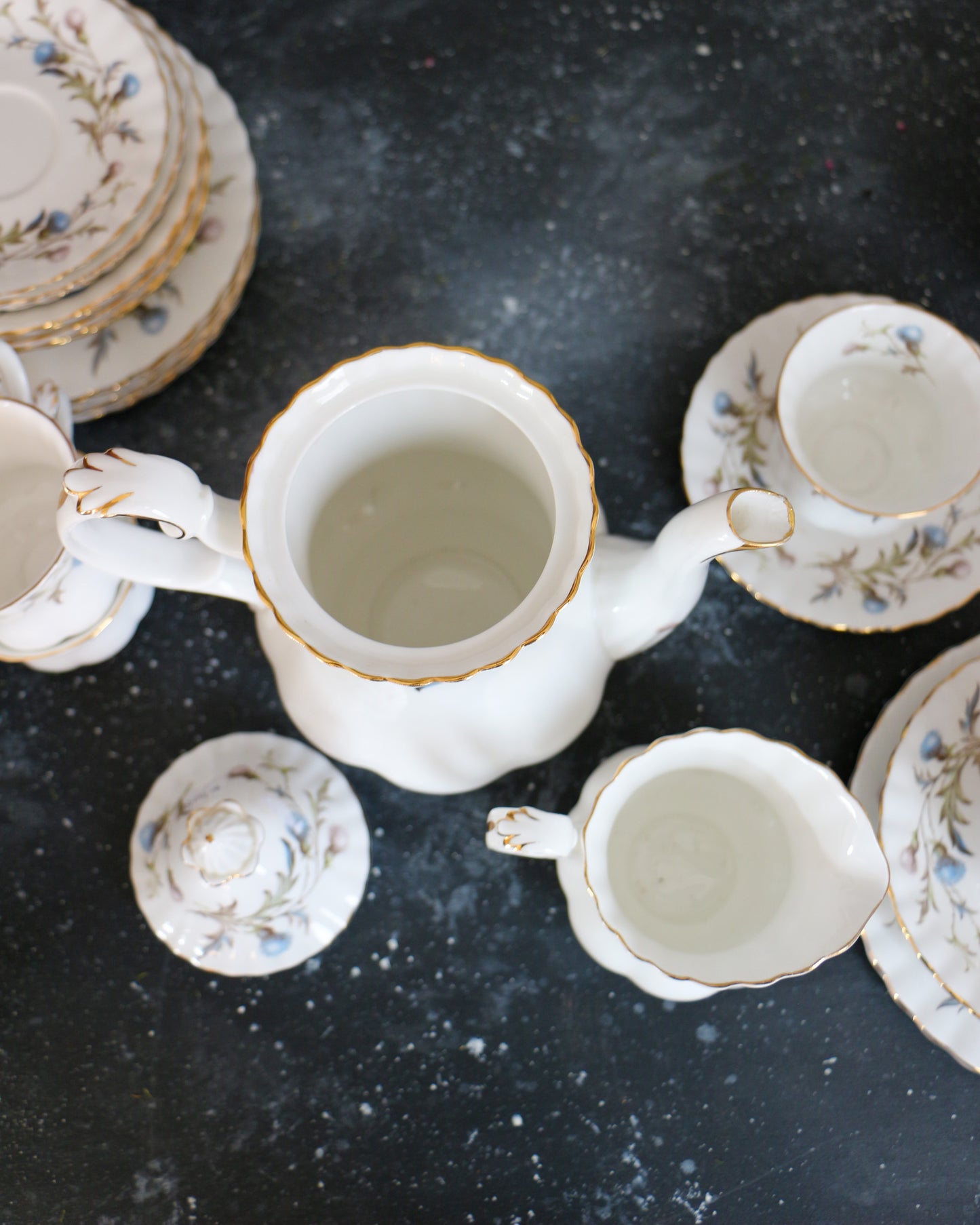 Set da caffè e tè da sei royal albert decoro Brigadoon