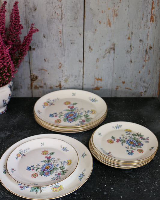 Set da sei coperti piatti piani Royal Albert Hidden Valley