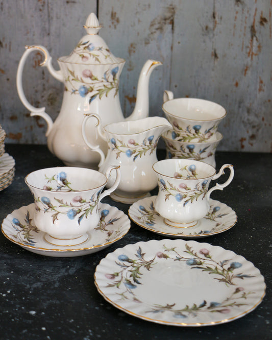 Set da caffè e tè da sei royal albert decoro Brigadoon