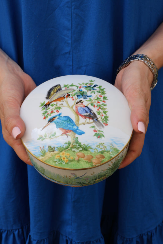 Scatola uccellini porcellana limoges