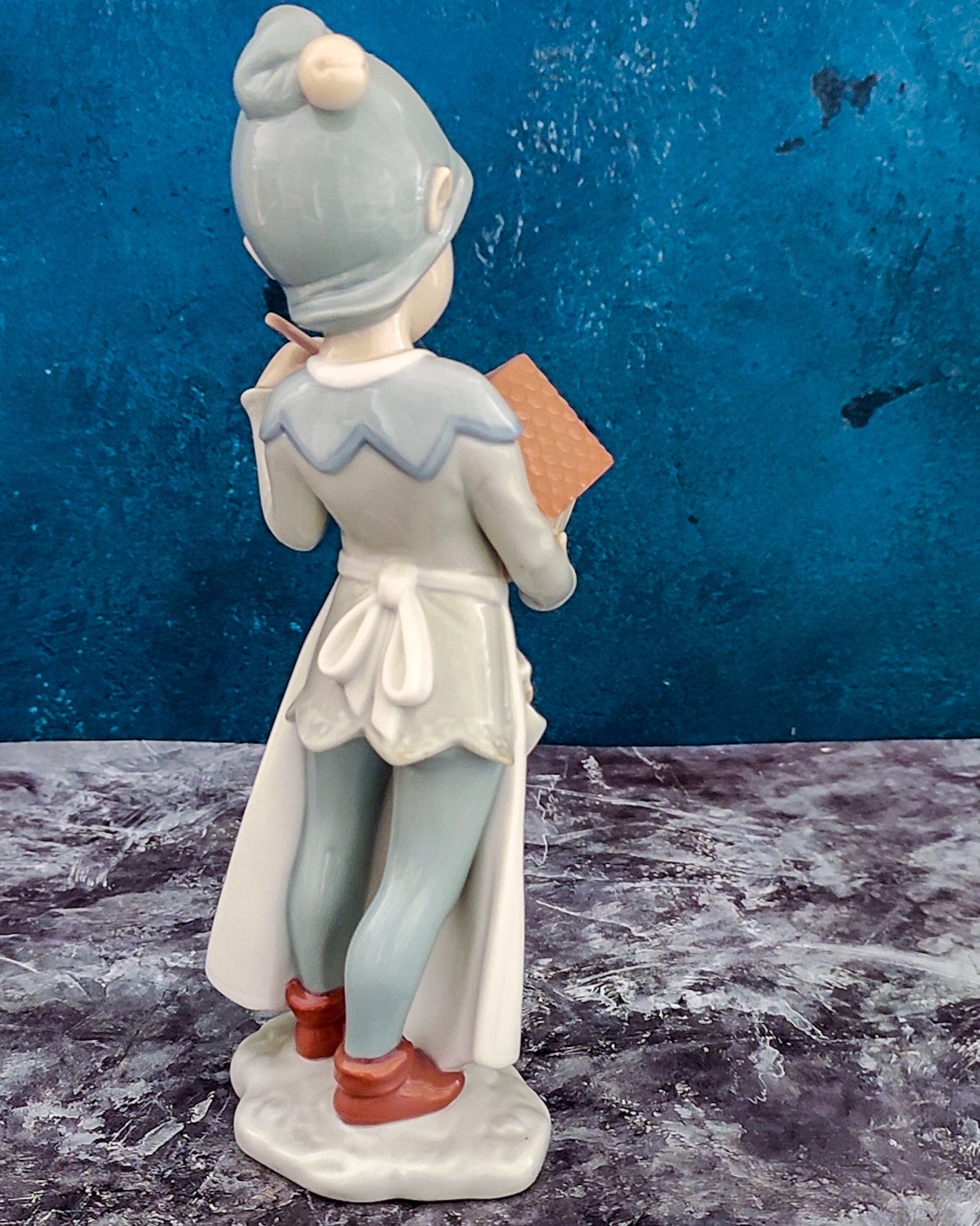 Statuina lladro elfo di natale