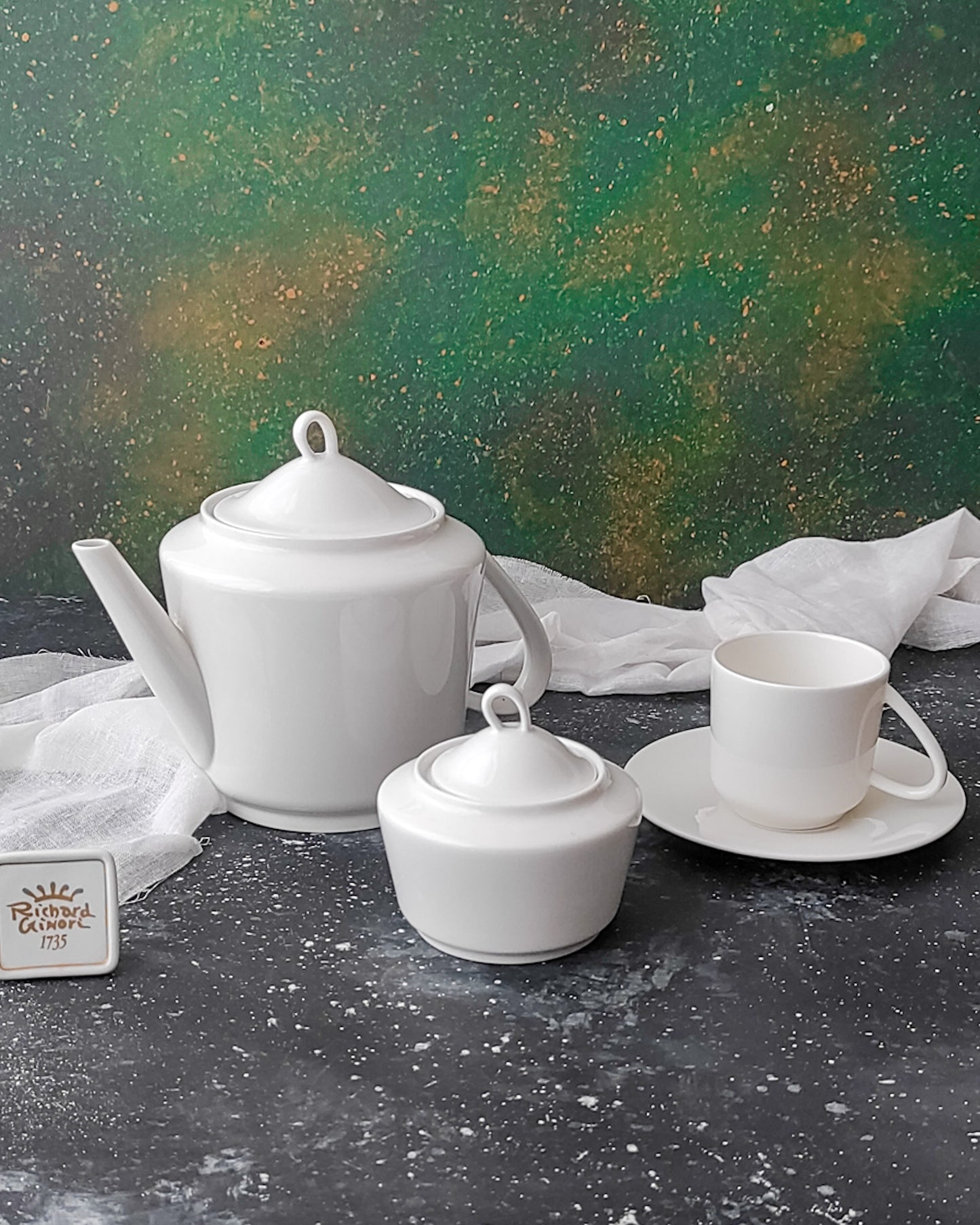 servizio da tè Laveno Ginori da sei bone china