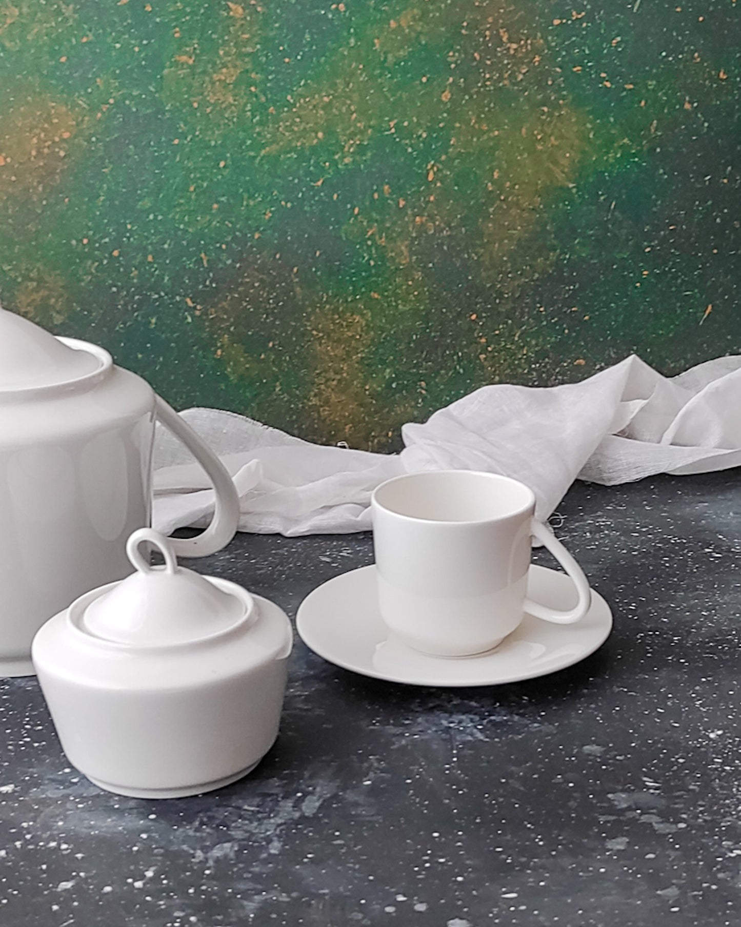 servizio da tè Laveno Ginori da sei bone china