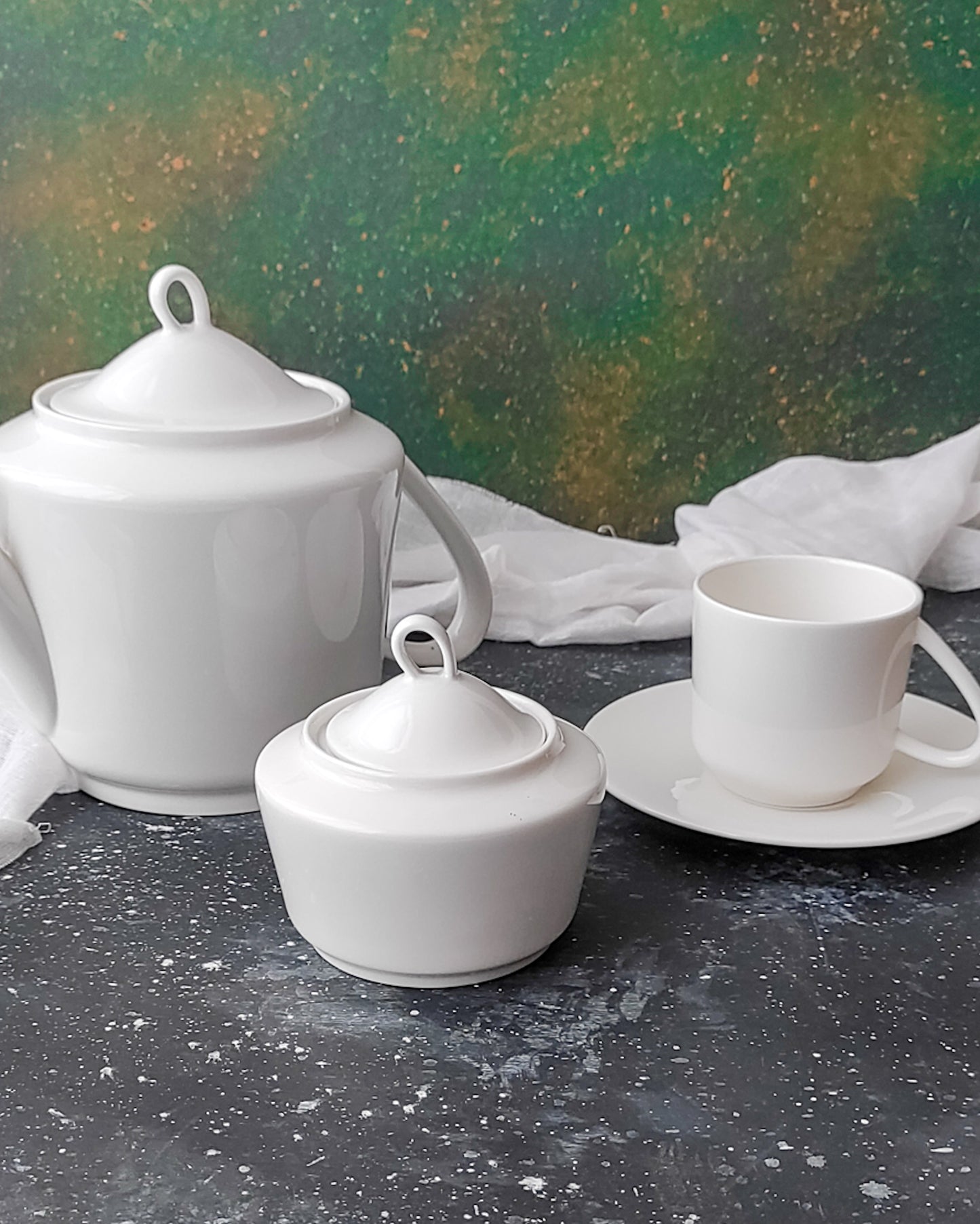 servizio da tè Laveno Ginori da sei bone china