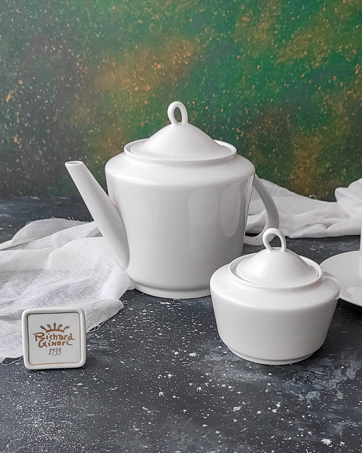 servizio da tè Laveno Ginori da sei bone china