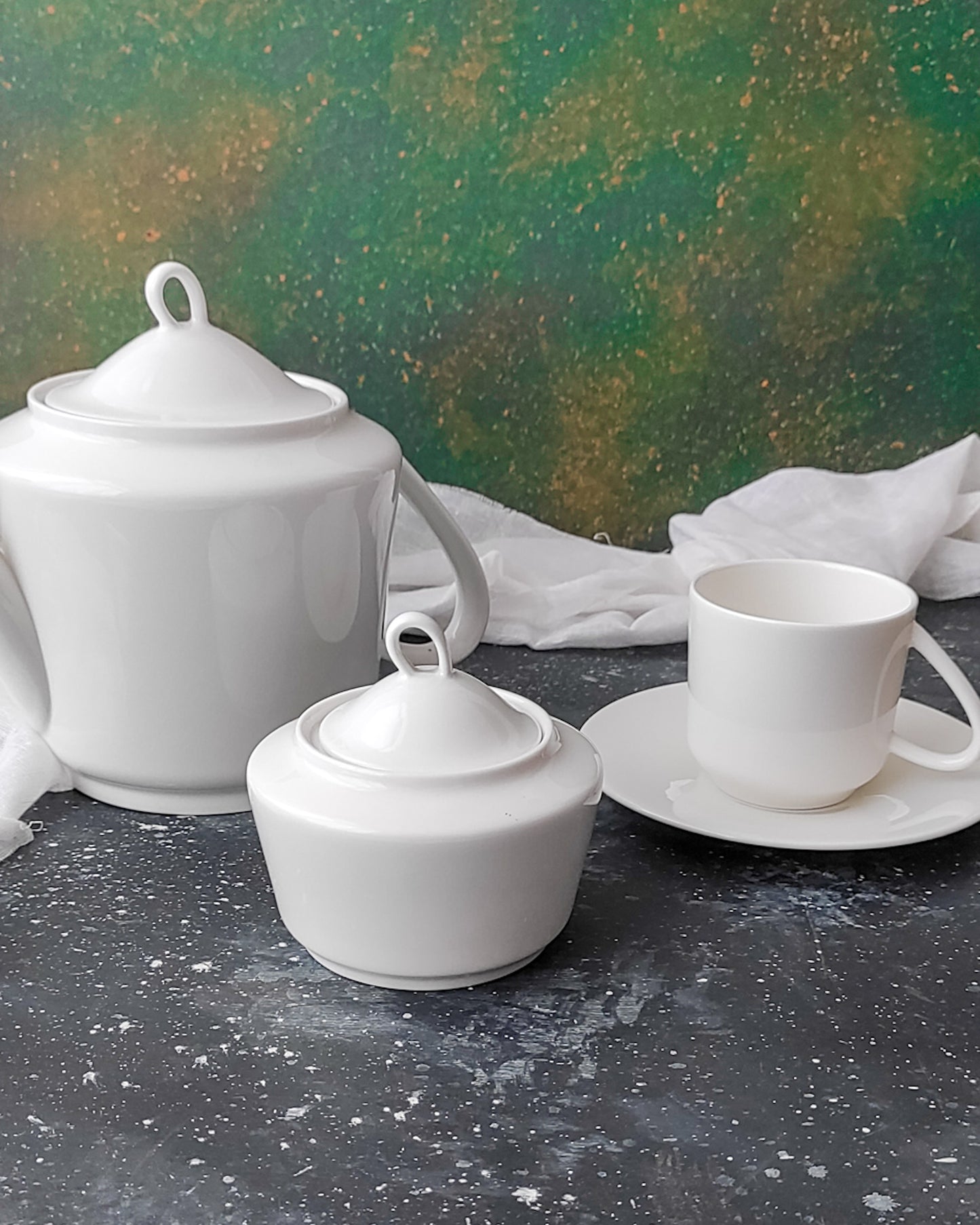 servizio da tè Laveno Ginori da sei bone china