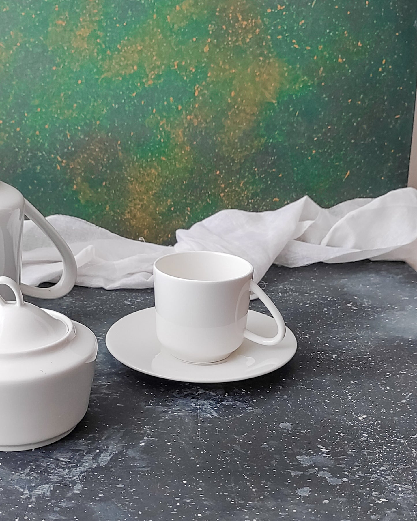 servizio da tè Laveno Ginori da sei bone china