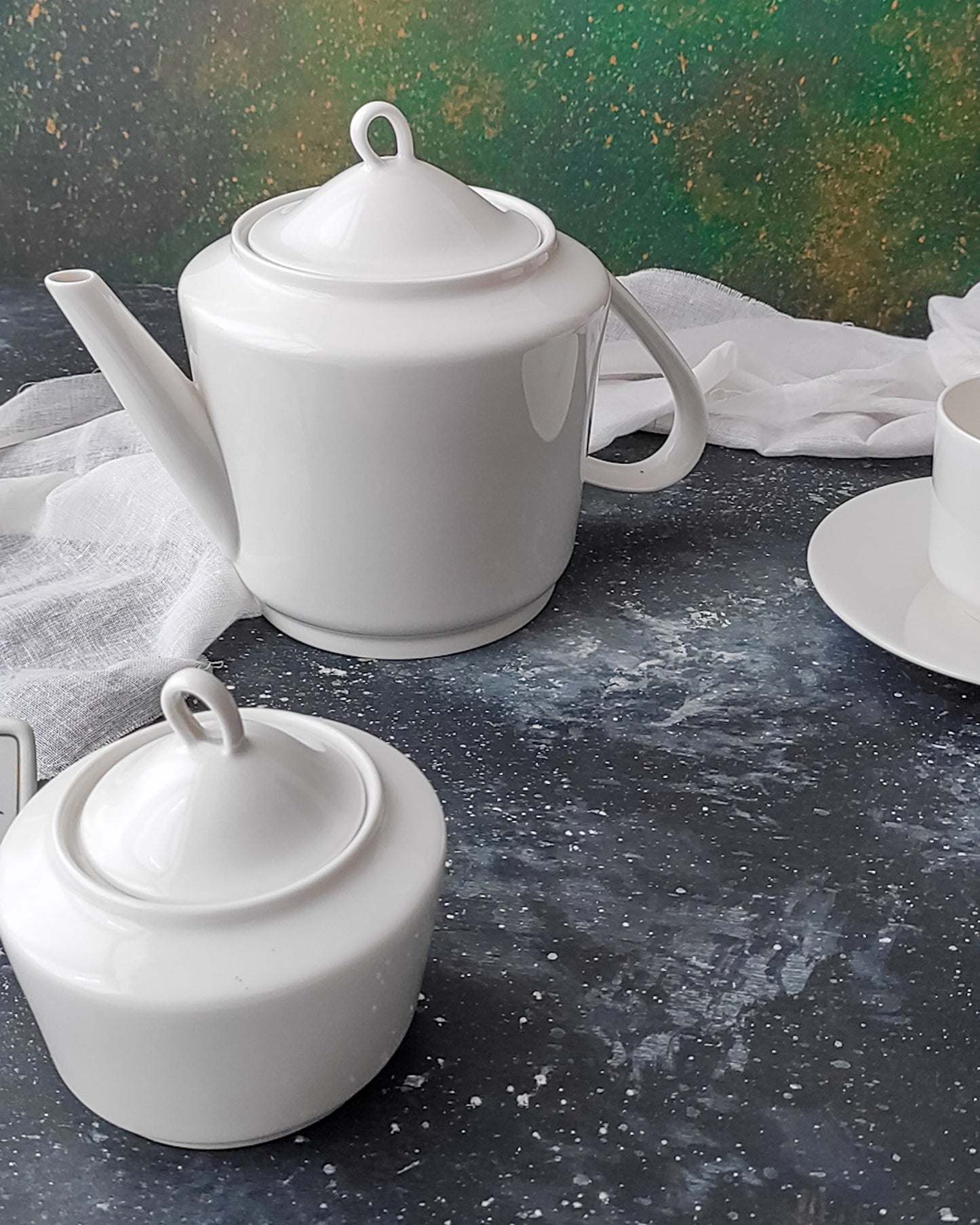 servizio da tè Laveno Ginori da sei bone china