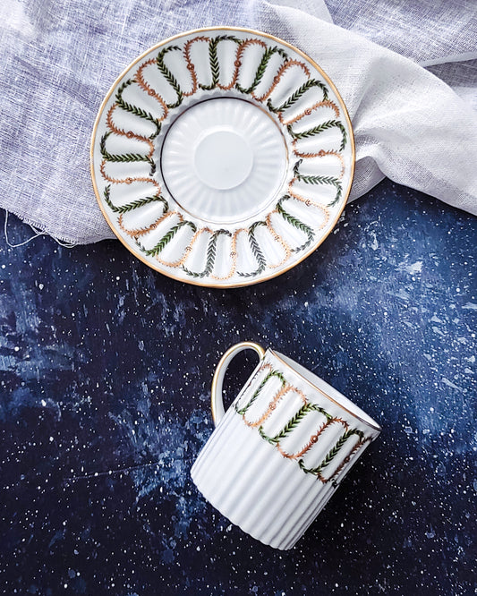 servizio da caffè da sei in porcellana sevres