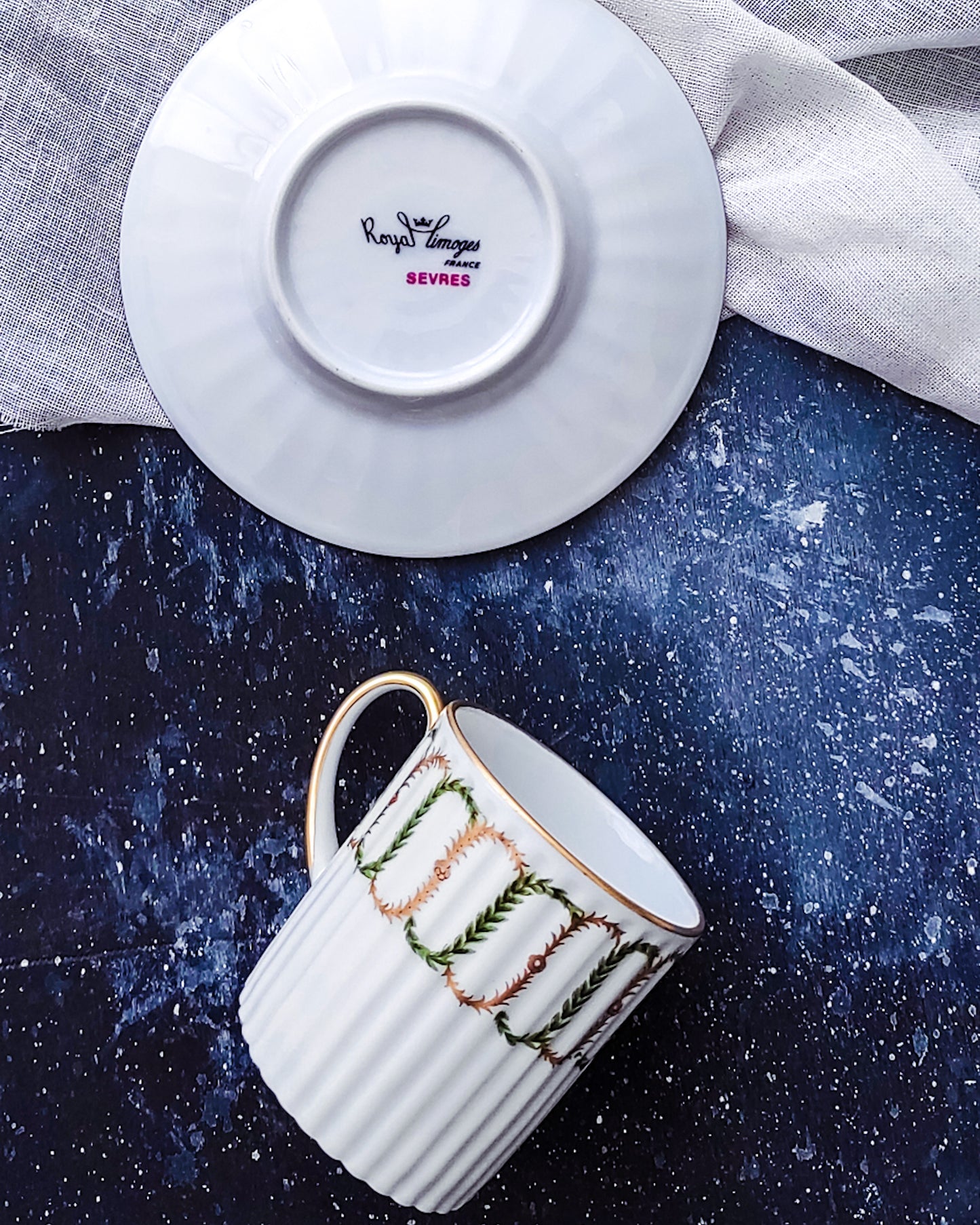 servizio da caffè da sei in porcellana sevres