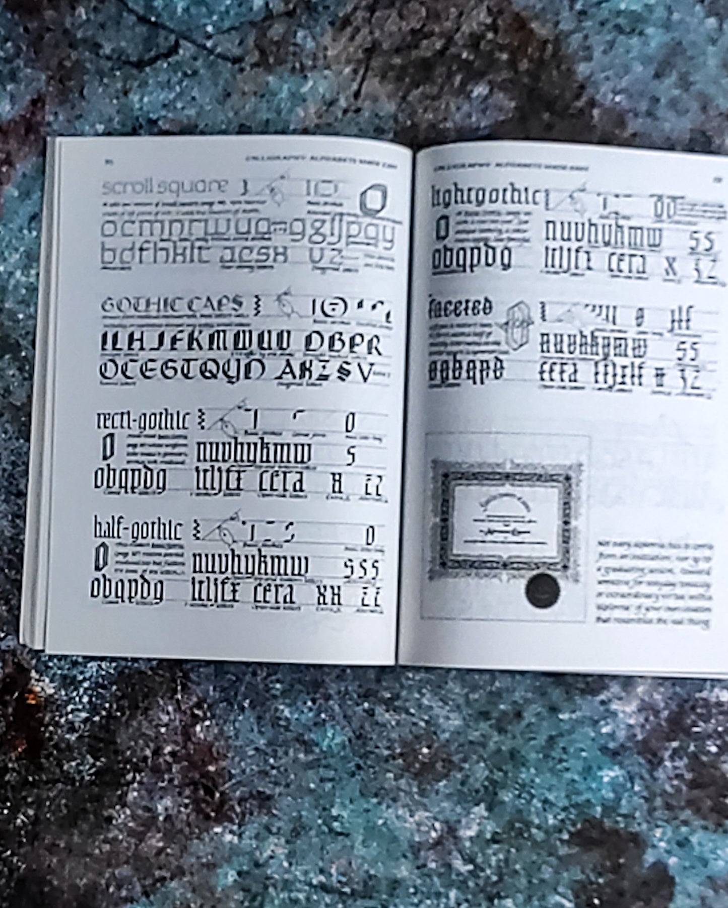 Libro manuale calligrafia: calligraphy alphabets made easy