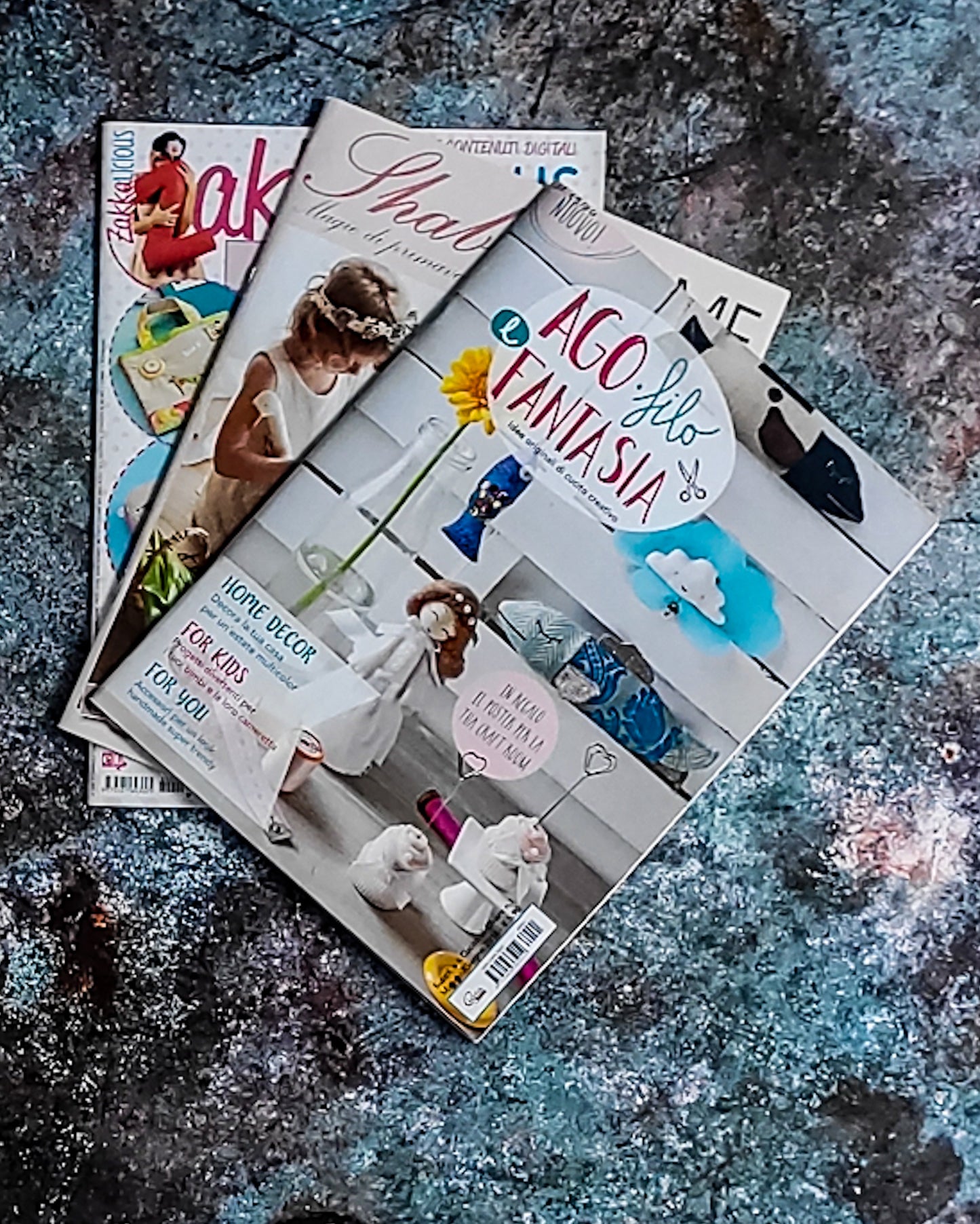 Libro cucito creativo Tilda: tre riviste shabby home e zakkalicious e ago filo e fantasia