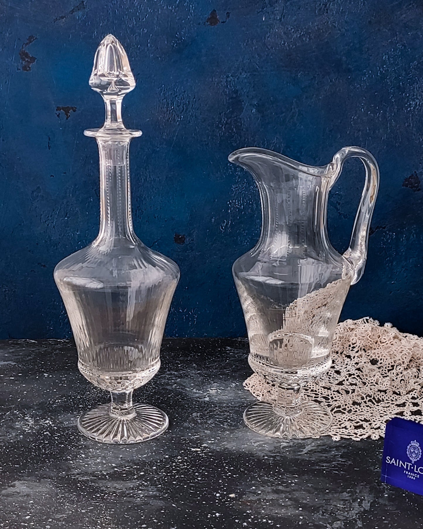 Caraffa e bottiglia liquore cristallo saint louis