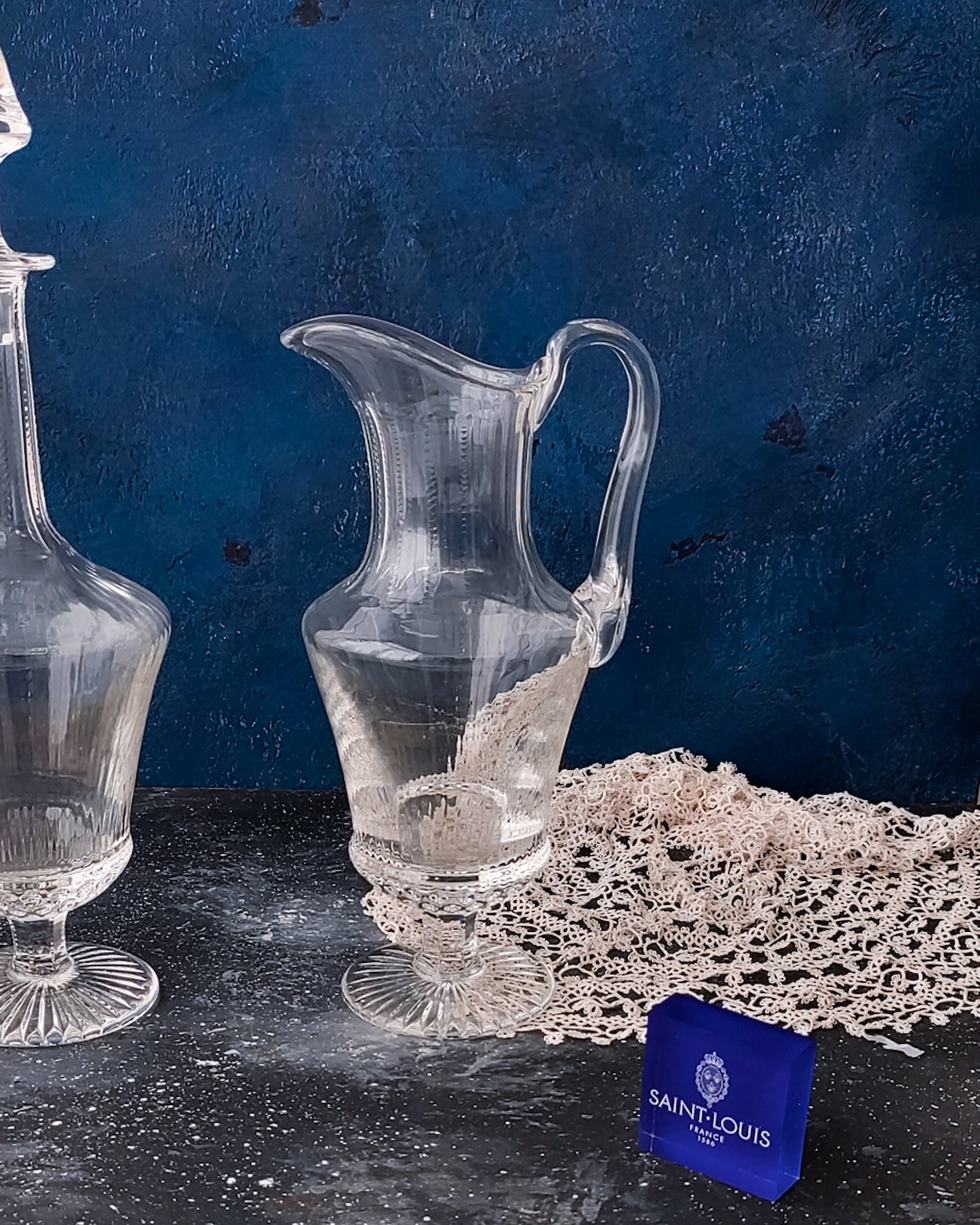 Caraffa e bottiglia liquore cristallo saint louis