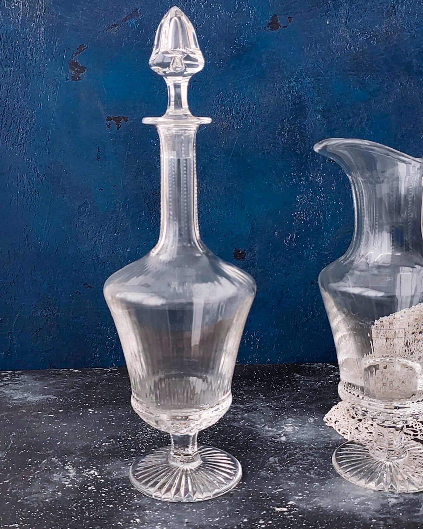 Caraffa e bottiglia liquore cristallo saint louis