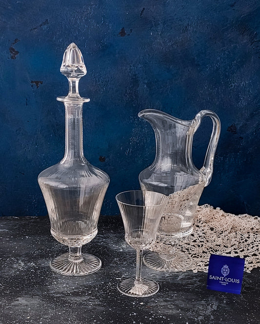 Caraffa e bottiglia liquore cristallo saint louis
