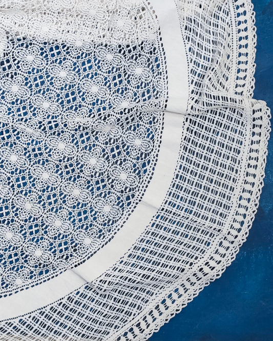 Tovaglia tonda in pizzo cotone