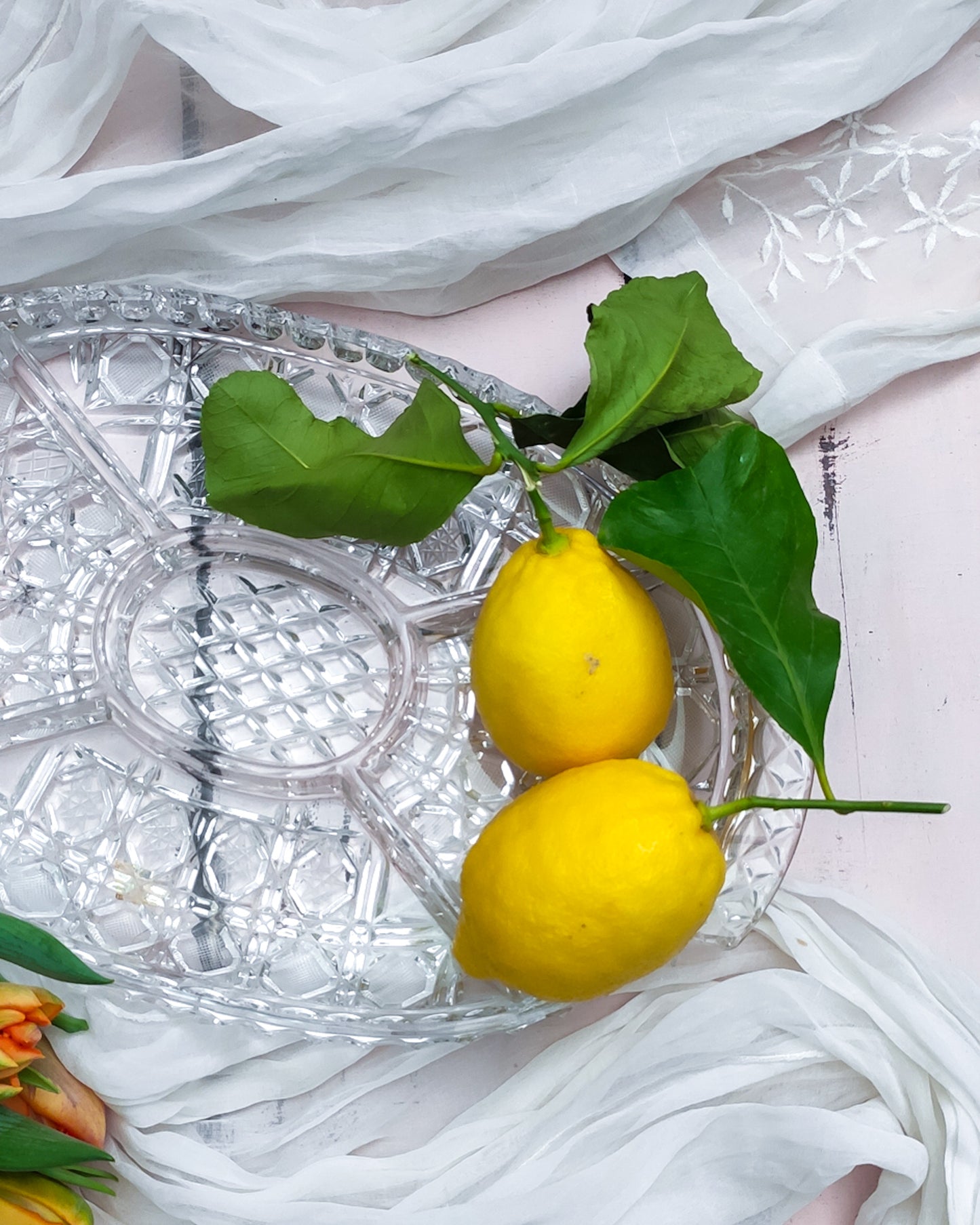 Antipastiera in cristallo molato