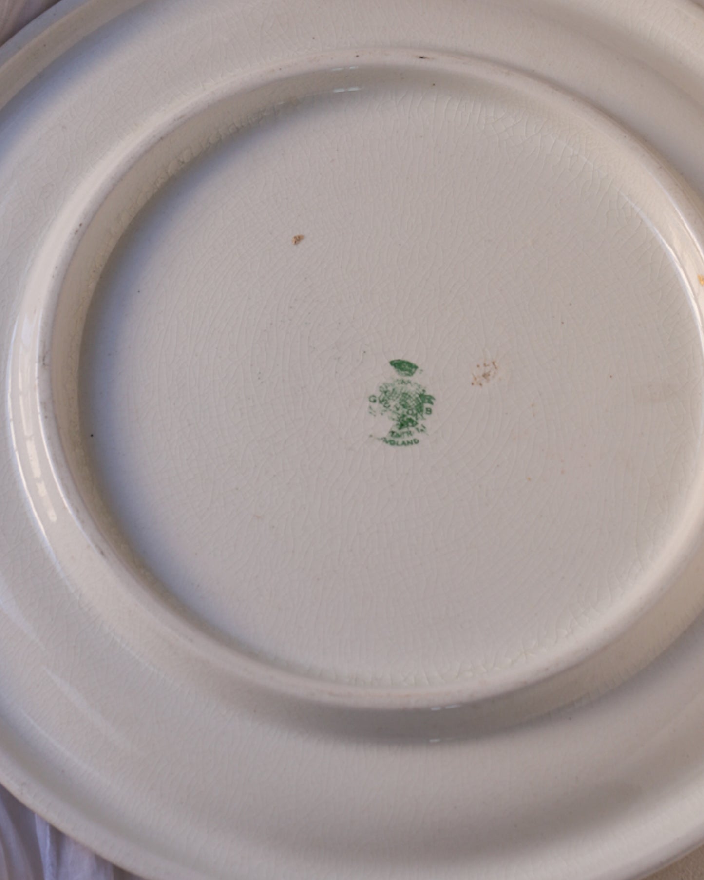 Piatto portapane in porcellana inglese con bouquet