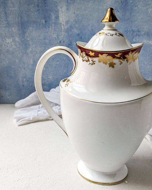 Caffettiera royal doulton decoro windthrop