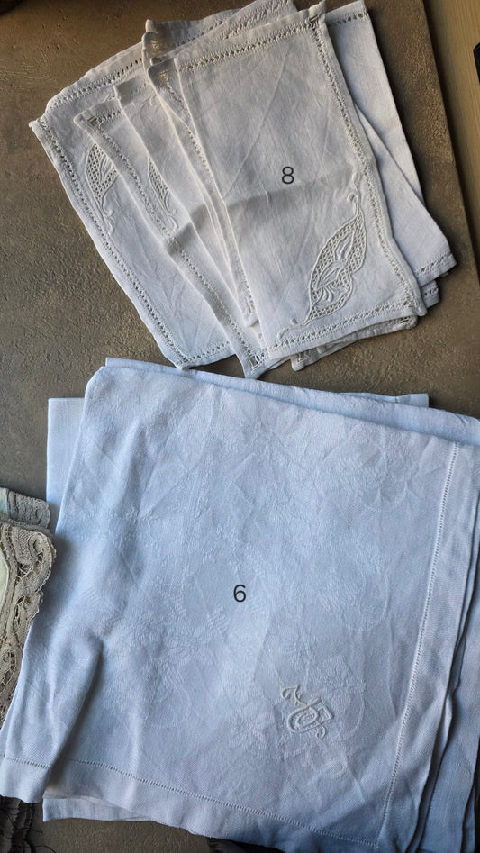 set 6 tovaglioli fiandra