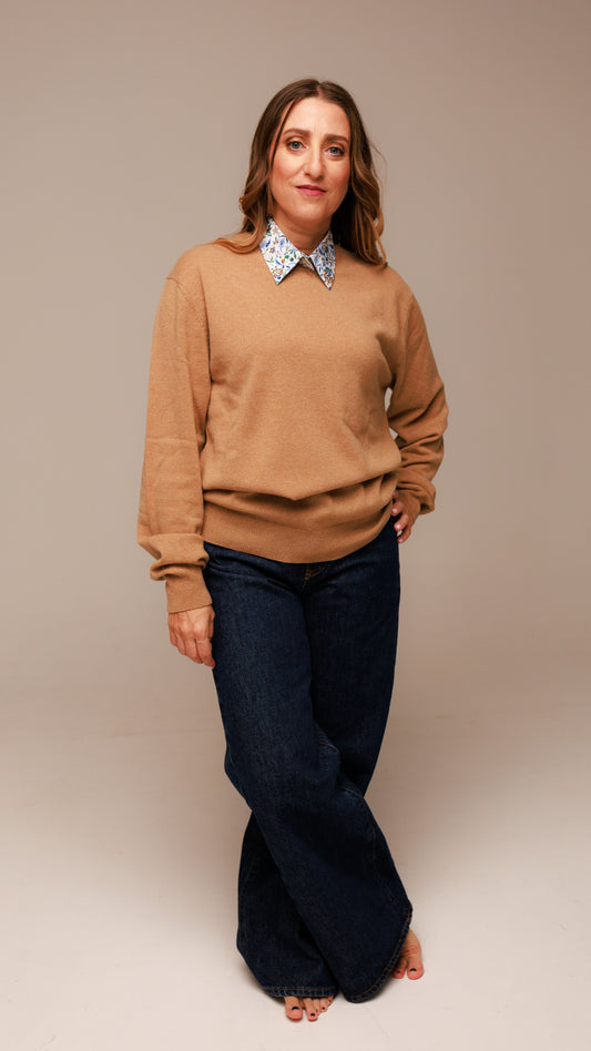 Maglia lupetto donna in 100% cachemire cariaggi