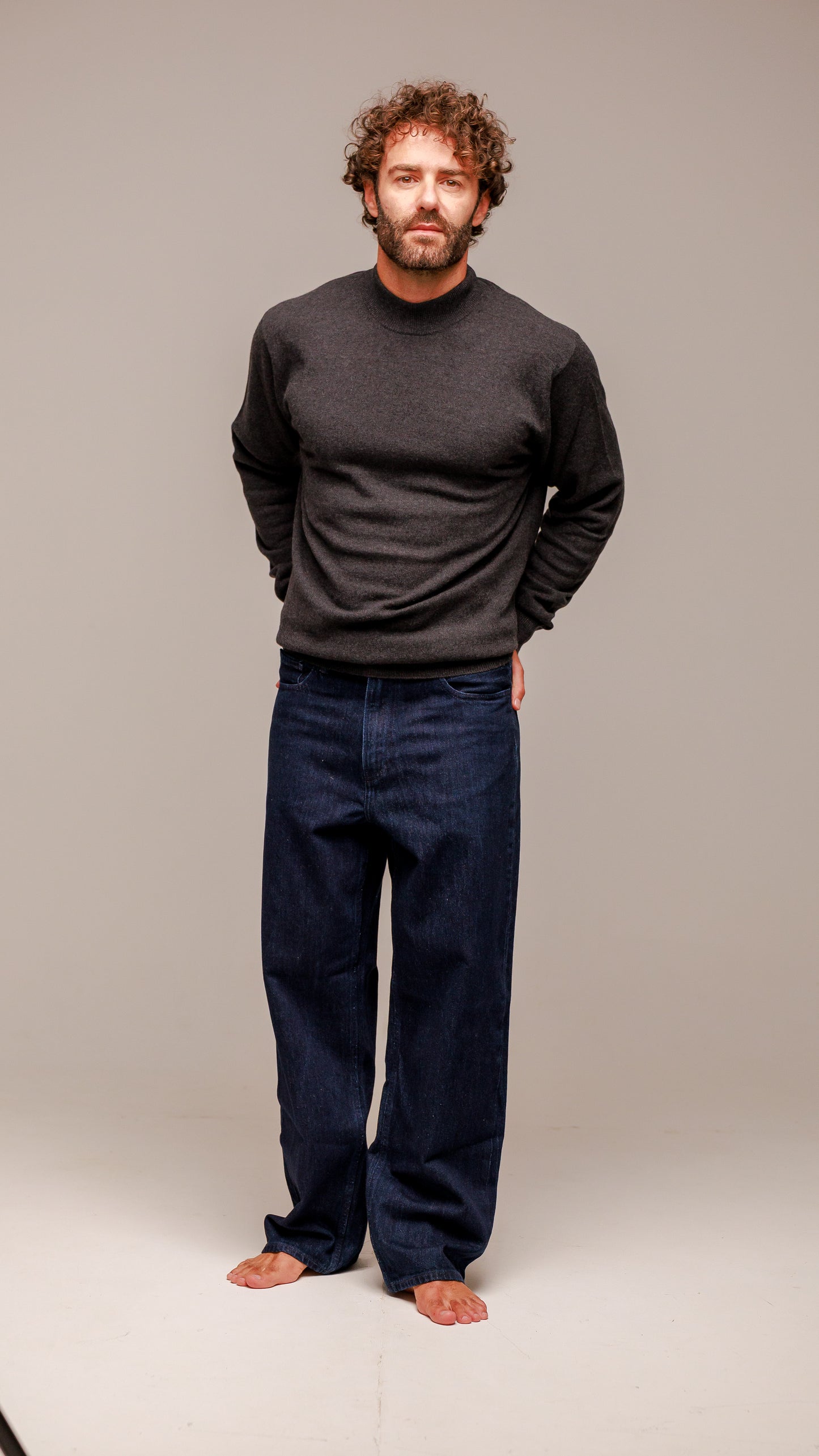 Maglia collo alto uomo in 100% cachemire cariaggi