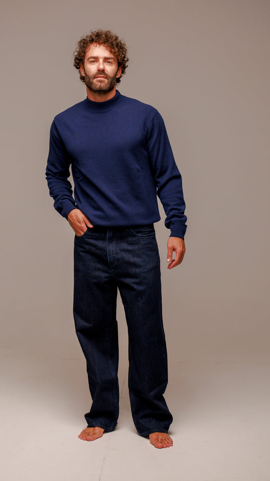 Maglia collo alto uomo in 100% cachemire cariaggi