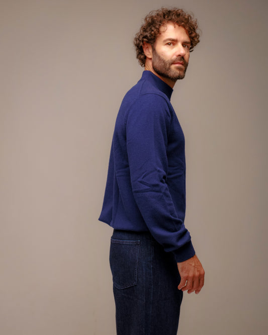 Maglia collo alto uomo in 100% cachemire cariaggi