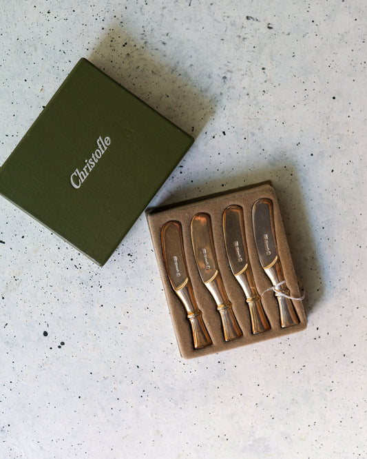 Set quattro spalmini christofle con scatola originale
