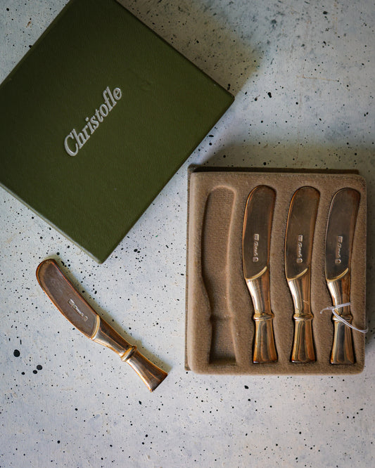 Set quattro spalmini christofle con scatola originale