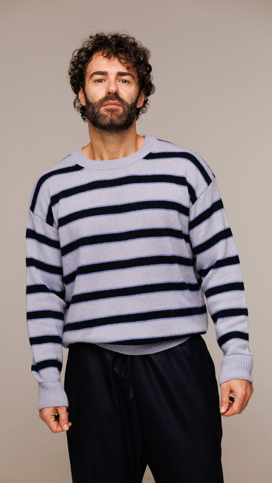 Girocollo in Lana Merinos, Seta e Cachemire - Made in Italy