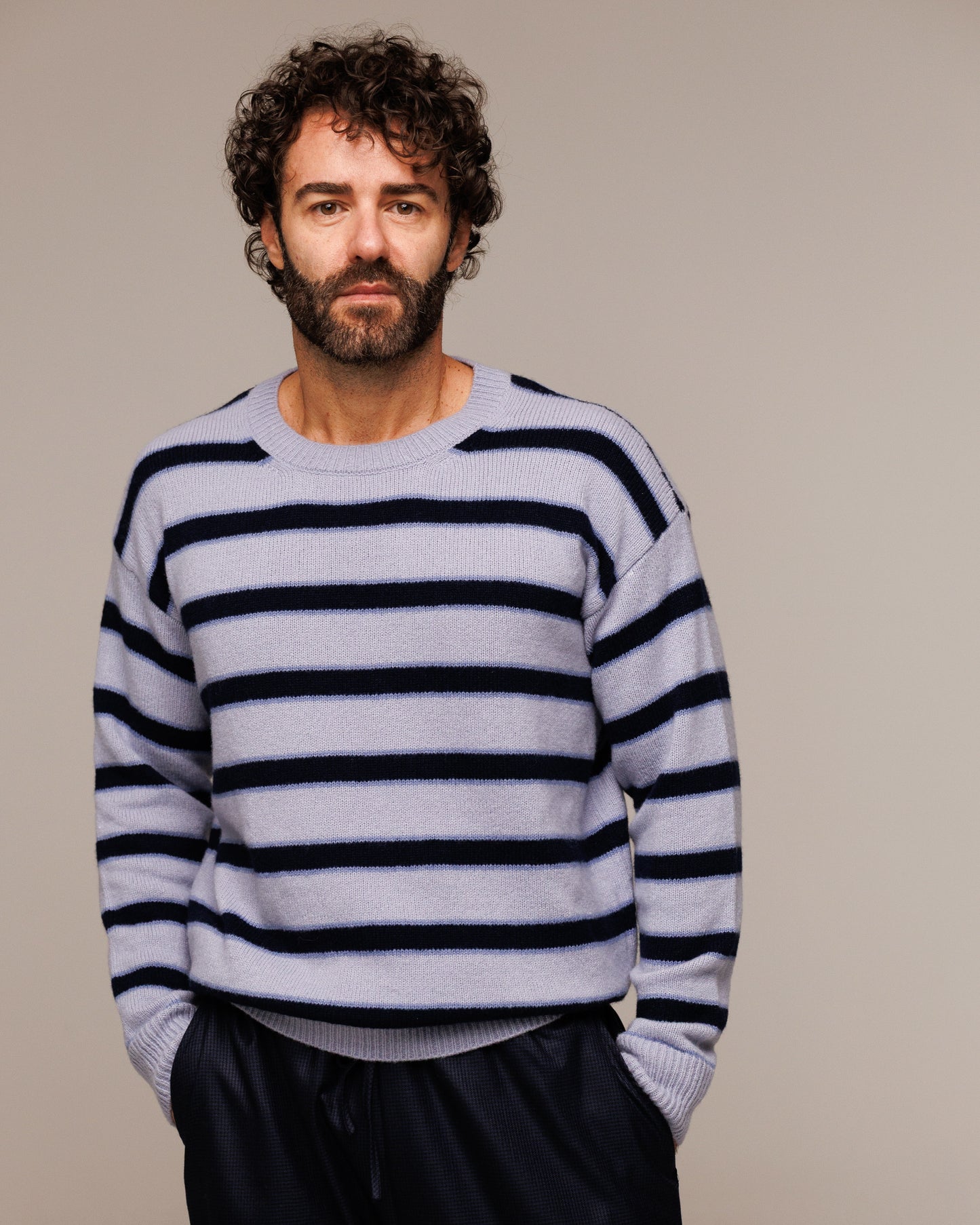 Girocollo in Lana Merinos, Seta e Cachemire - Made in Italy