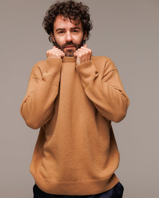 Girocollo in Lana Merinos, Seta e Cachemire - Made in Italy