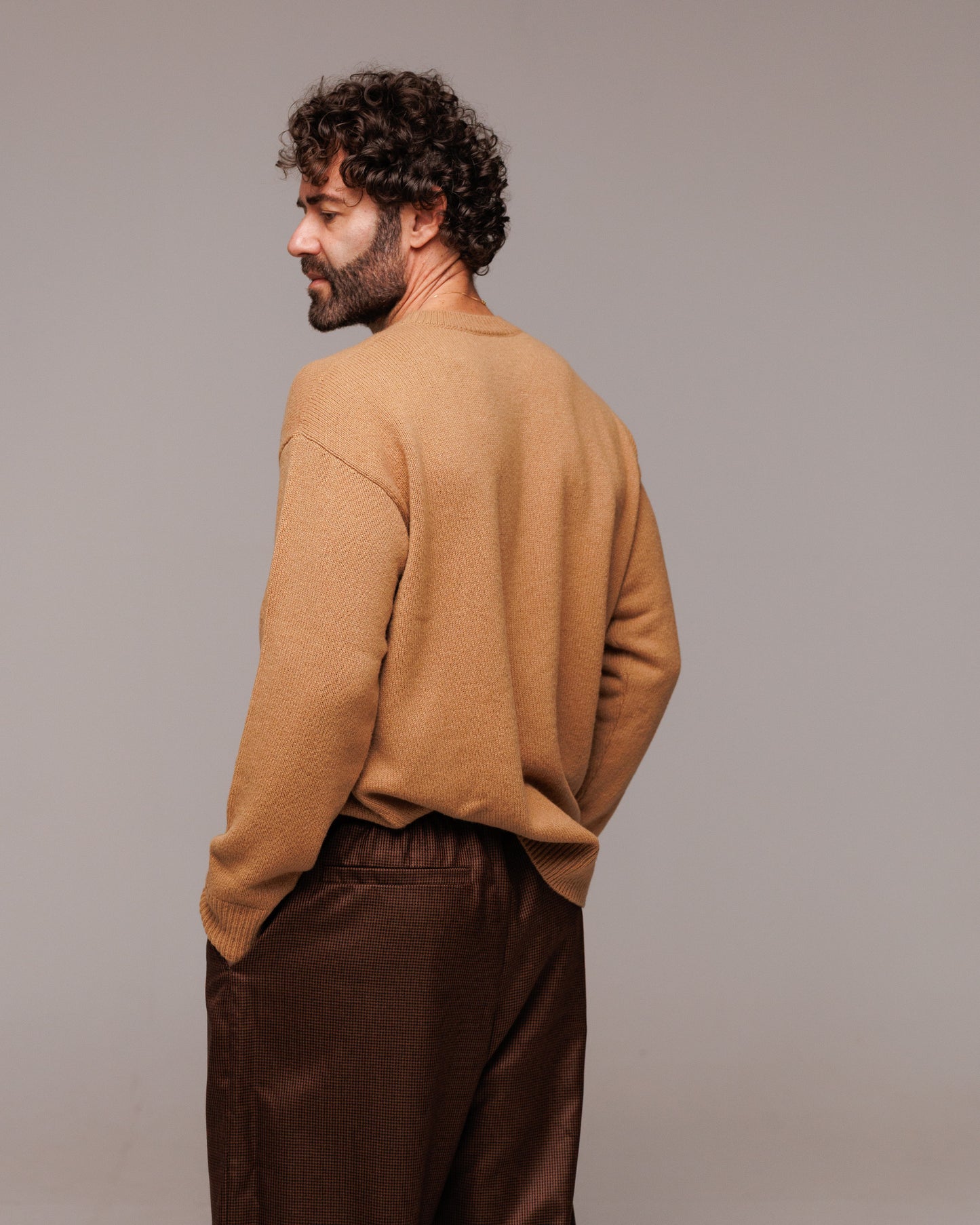 Girocollo in Lana Merinos, Seta e Cachemire - Made in Italy