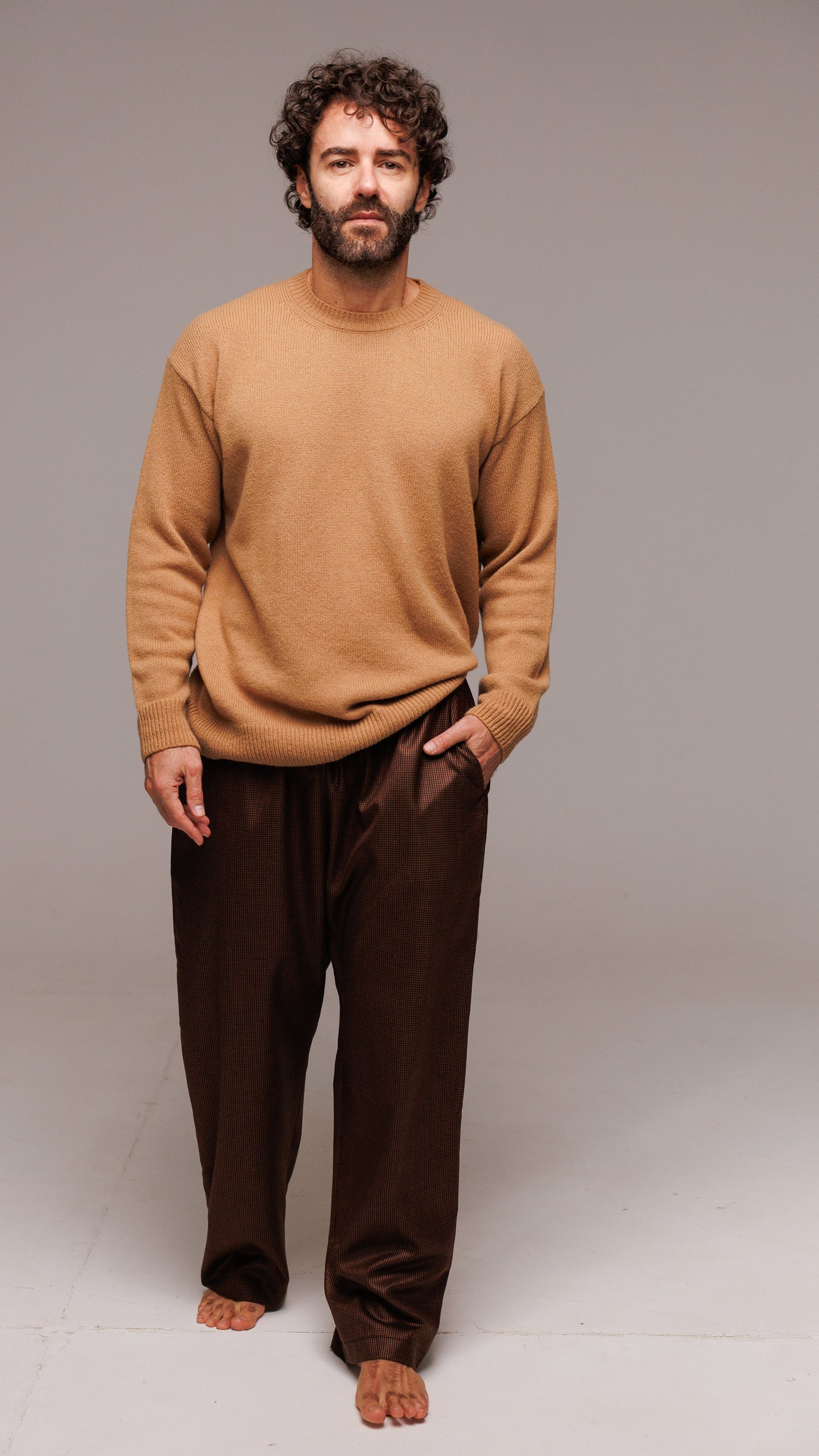 Girocollo in Lana Merinos, Seta e Cachemire - Made in Italy