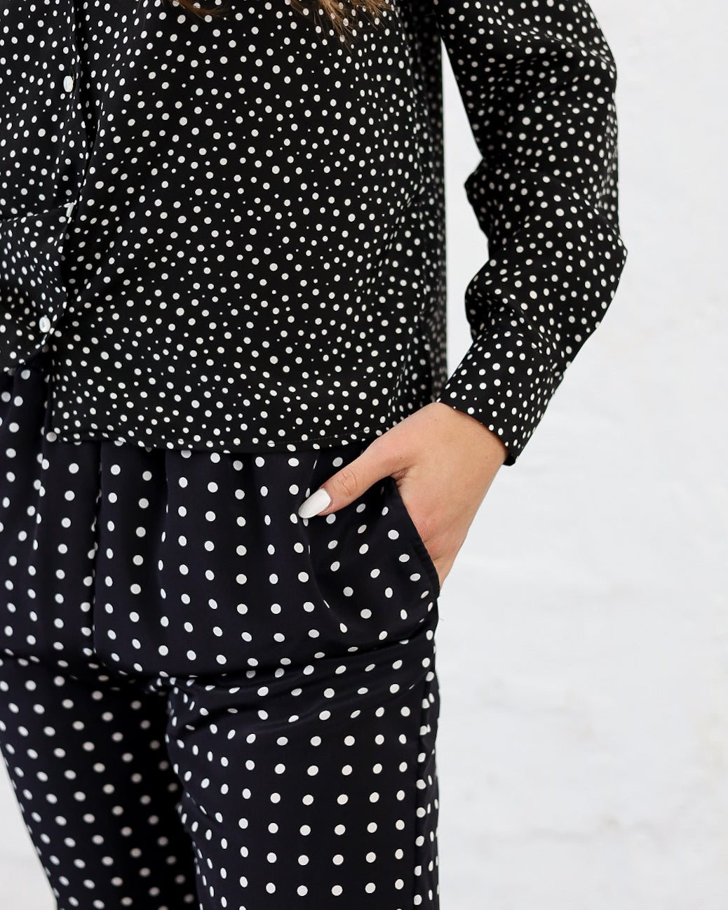 Cecilia 41.41 — Camicia in Pura Seta Stampata — Manifattura Marchigiana, Made in Italy