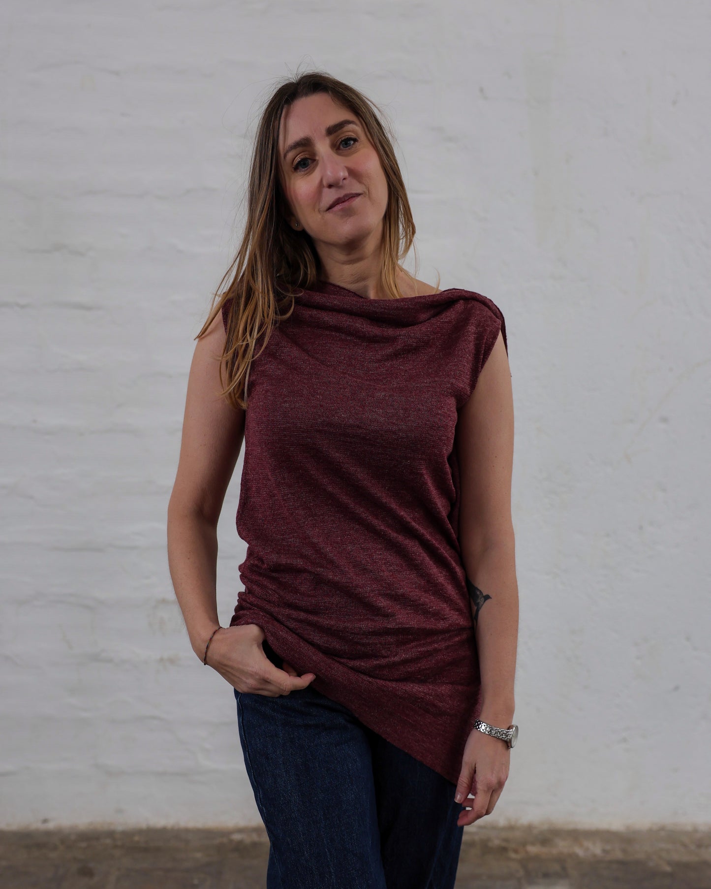 LOVE 21.21 — Canotta in Lino e Seta Tussah — Maglificio Artigianale Veneto, Made in Italy