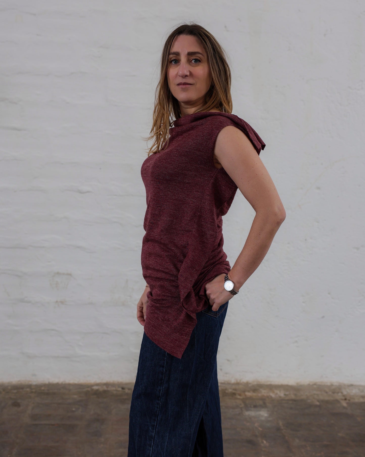 LOVE 21.21 — Canotta in Lino e Seta Tussah — Maglificio Artigianale Veneto, Made in Italy