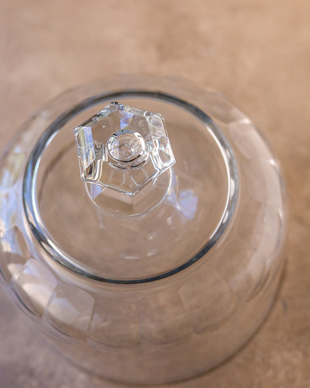 Cloche in vetro molato, Francia, primi '900 – Ø 16,5 cm
