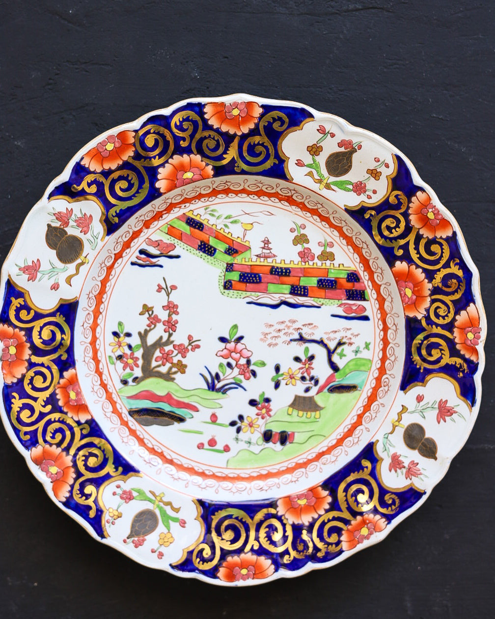 preferiti  Piatti Stone China Inglesi a Decoro Policromo Imari e Chinoiserie, Inghilterra Pieno Ottocento