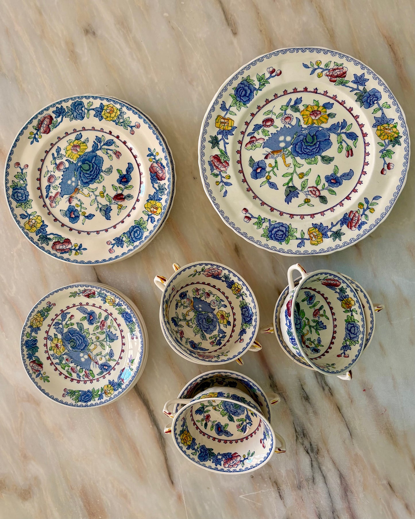 Servizio Mason's Ironstone Pattern Regency, Inghilterra XX Secolo