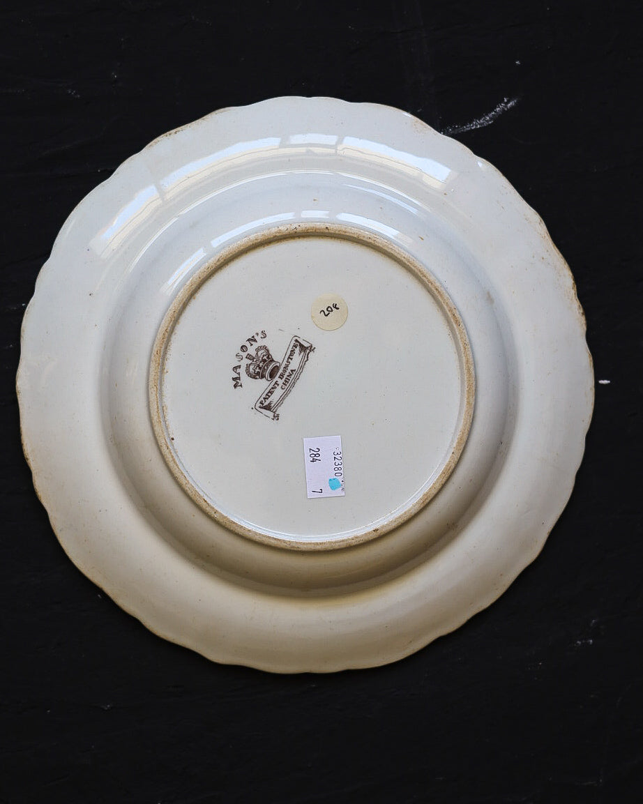 Fondine Stone China Inglesi a Decoro Policromo Chinoiserie, Inghilterra Pieno Ottocento