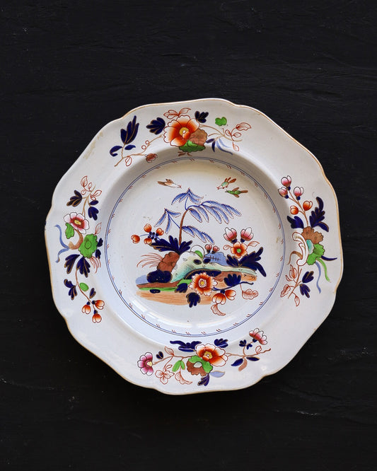 Fondine Stone China Inglesi a Decoro Policromo Chinoiserie, Inghilterra Pieno Ottocento